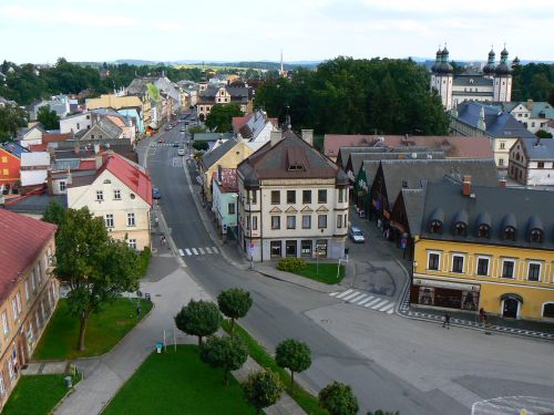 Pohled k nmst a zmku