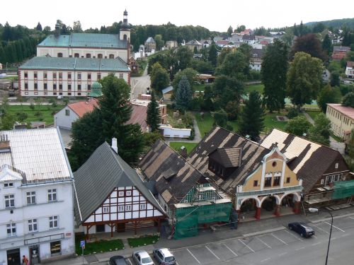 Vhled na klter a tyi domky