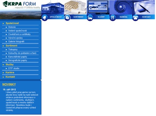 Nov webdesign firemn strnky