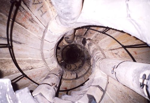 Dvojit schodit chrmu svatho Moice v Olomouci