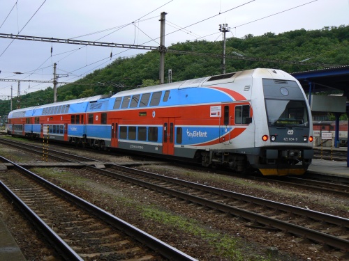 Vlak CityElefant v Kralupech nad Vltavou