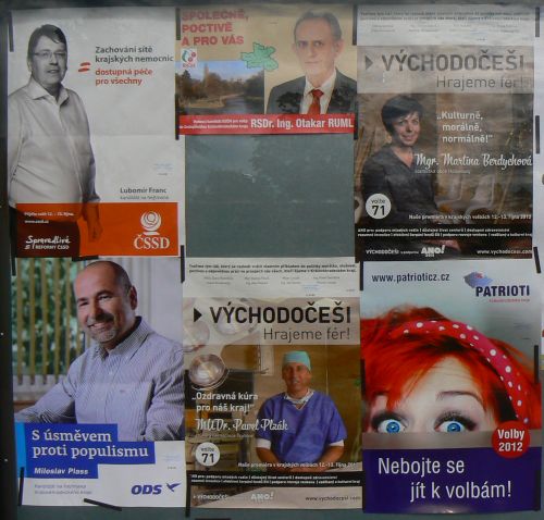 Volby 2012 - předvolební plakáty