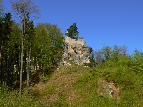Zadní část hradu Valdštejna