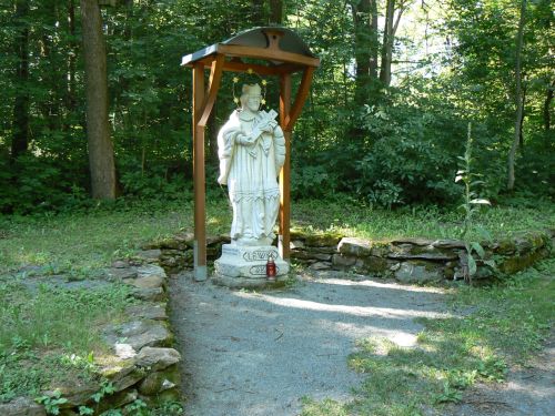 Socha svatho Jana Nepomuckho v Plei