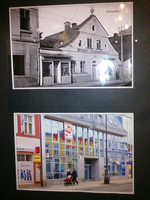 Kde byl krsn klasicistn domek, tam je dneska obludn nestvra z kovu a skla.