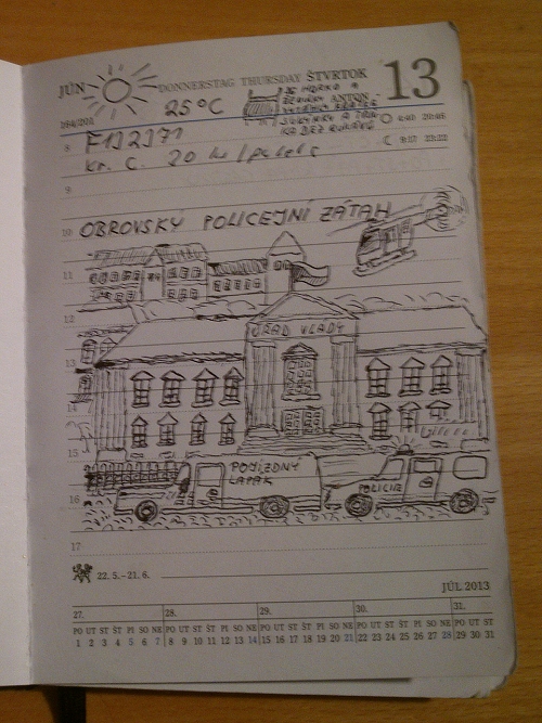 Obrovsk policejn ztah na adu vldy