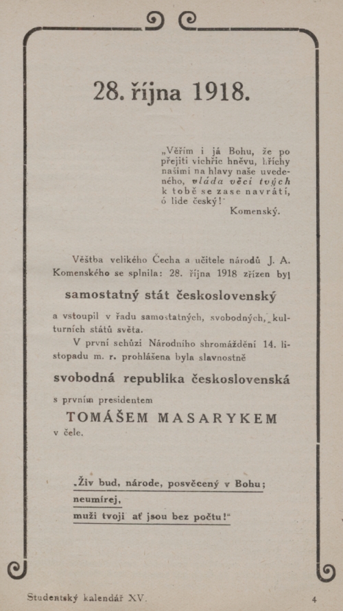 Vyhlen eskoslovensk republiky