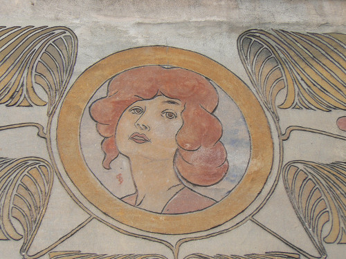 Secesn pan z fasdy Dixovy vily