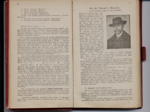 Události, vedoucí ke vzniku republiky a životopis T. G. Masaryka