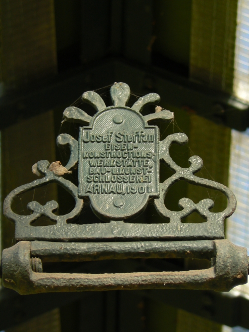 Josef Steffan, dlna na kovov konstrukce, stavebn a umleck zmenictv Hostinn 1901