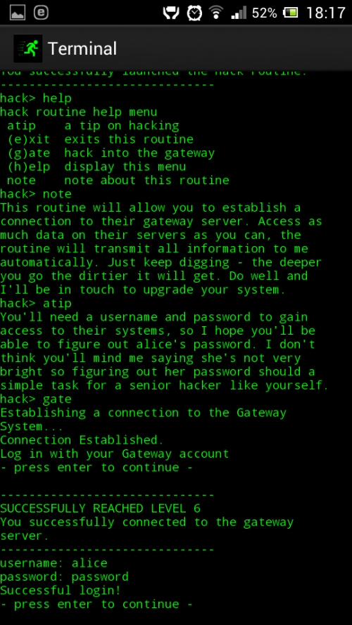 Hack RUN - tak si dvte jako heslo slovo heslo?