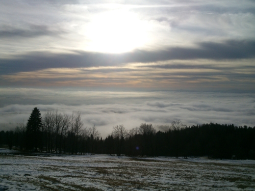 Pohled na obzor oblanho moe