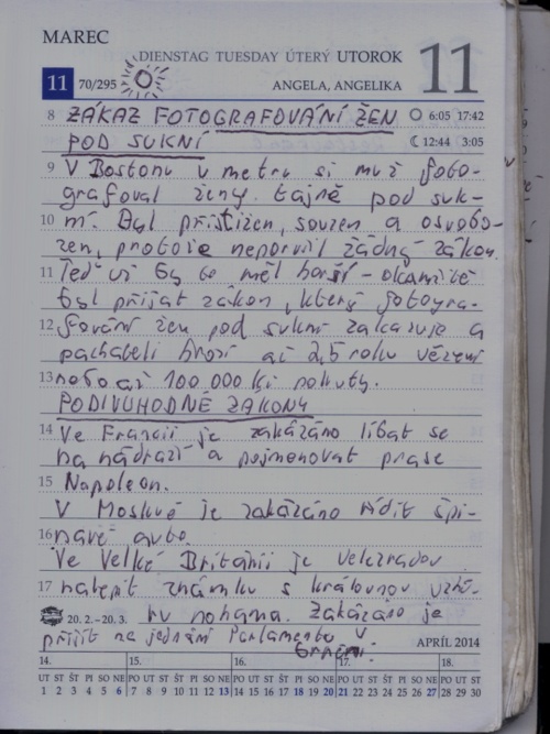 Fotografovn en pod sukn je ZAKZNO