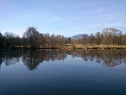 Zrcadlen u rybnka Kovarku