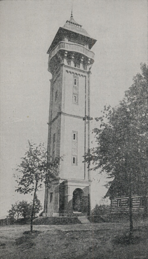 Rozhledna na Tboe na potku 20. stolet