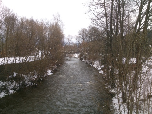 Pohled z mostu na Labe