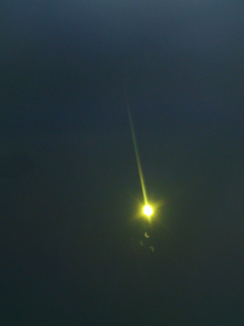 Zatmn slunce ped vrcholem