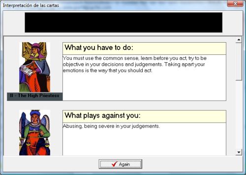 Vklad tarotovch karet