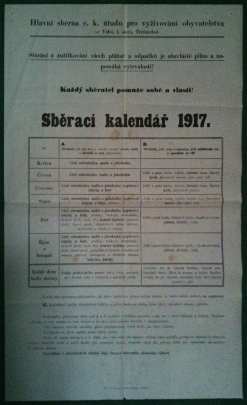 Kalend pro sbrn dar prody