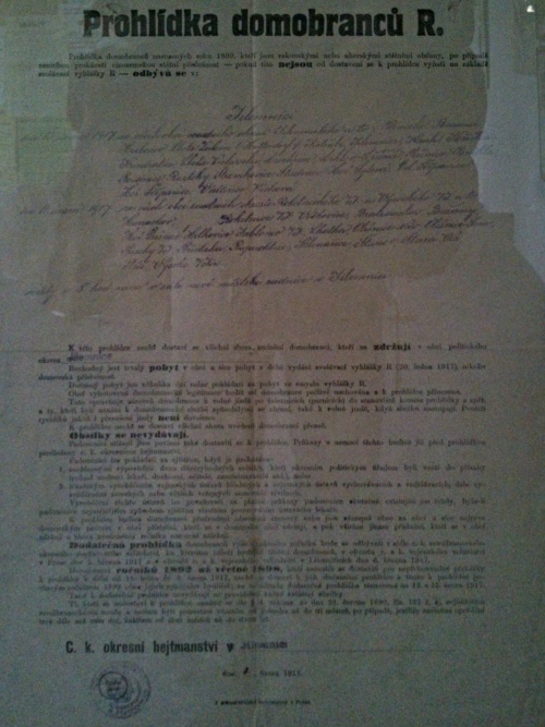 Prohldka domobranc v Jilemnici