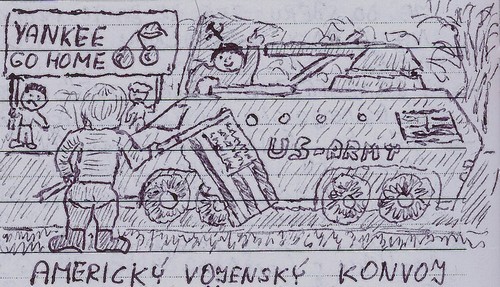 Americk vojensk konvoj