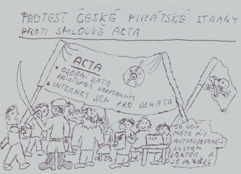 Protest Pirátské strany Protest Pirátské strany