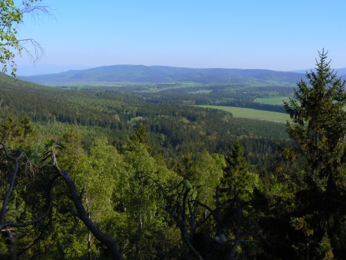 Krajina Stolovch hor ze Skal Puchacza