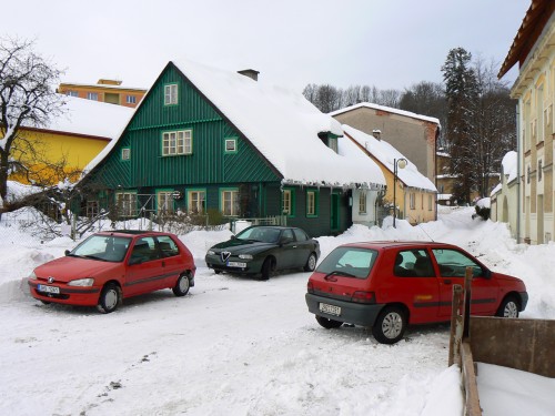 Chaloupka na konci Tkalcovské ulice