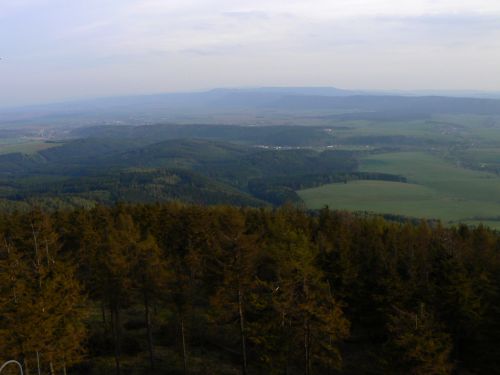 Vhled z Javoch hor na Broumovsk stny