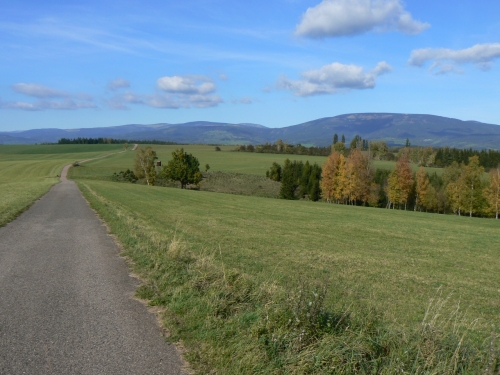 Pohled zpt na Planinku a hory