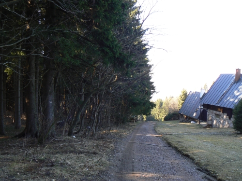 Zbytek erven znaky pi cest dol z kopce