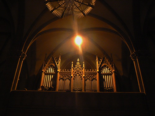 Varhany na kru kostela svatho Vavince